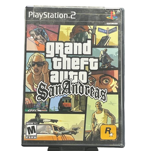 Grand Theft Auto: San Andreas (Sony PlayStation 2, 2004) PS2 Complete w/ Manual - Picture 1 of 3